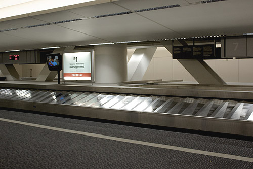 Gepäckausgabe in San Francisco" title="Gepäckausgabe in San Francisco